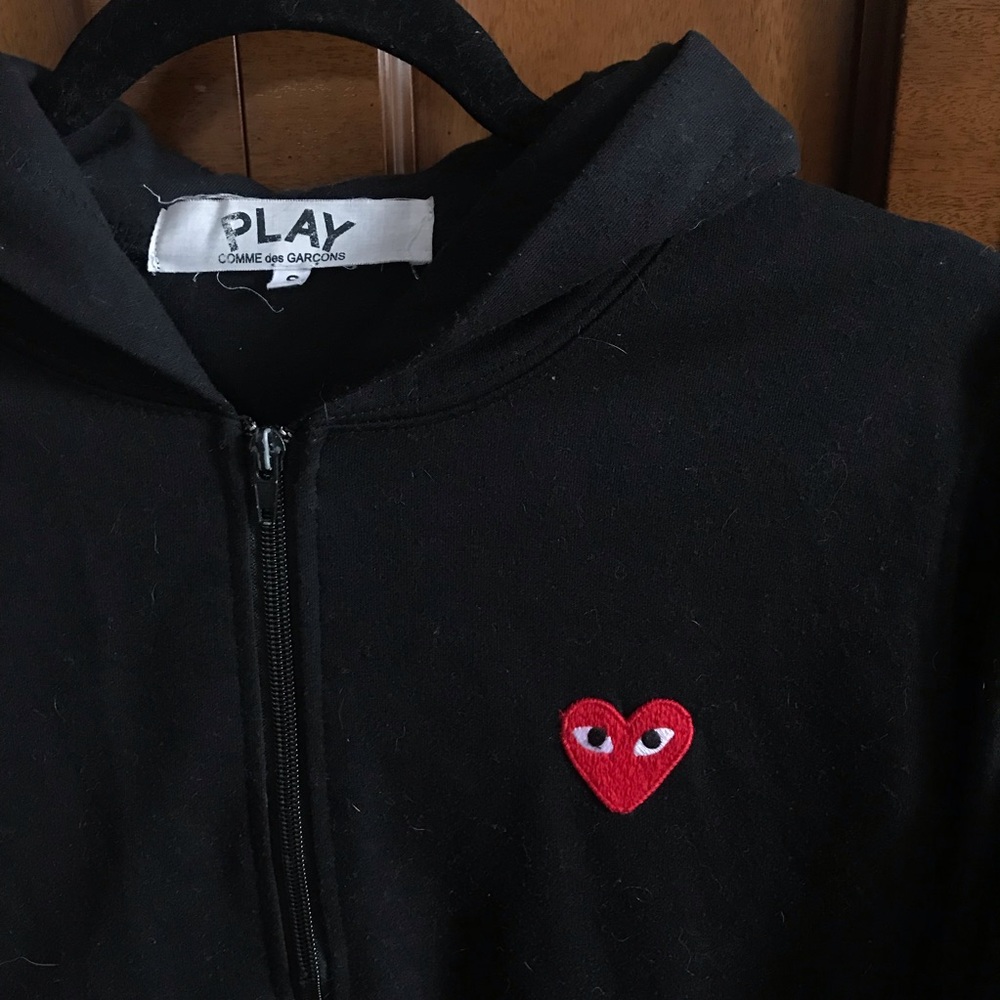 Comme Des Garçons Play Zip Up Hoodie